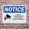 Signmission Video Surveillance In Use On These Premises OSHA Notice Sign, Plastic, 14in W x 10in L, 2PK OS-2PACK-NS-P-1014-L-16813 - alternate 8